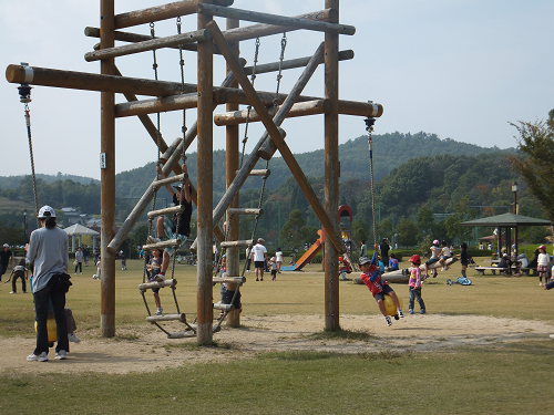 岡山 子供の遊び場～子供とお出かけ～日応寺自然の森スポーツ広場